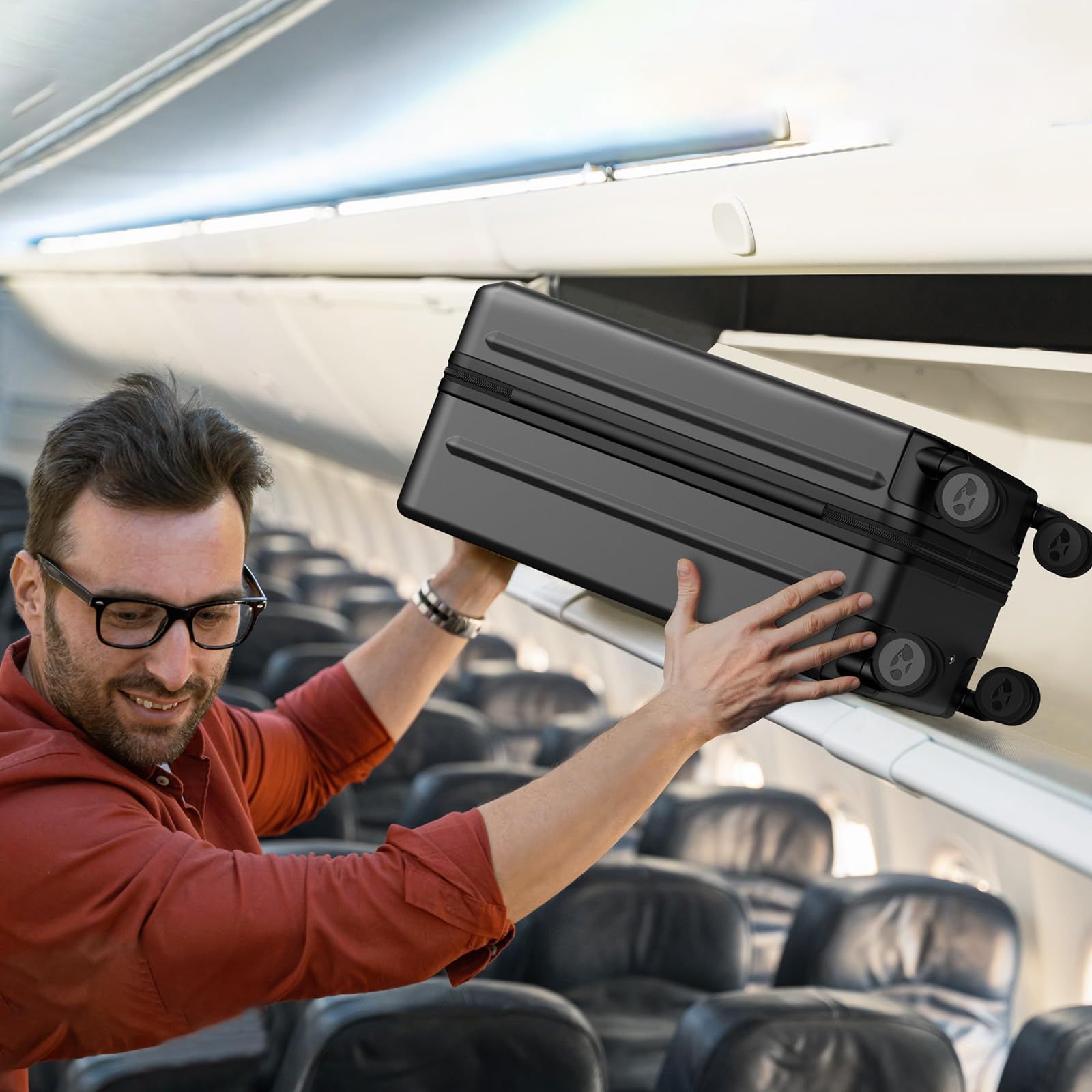 通販最大40％Off!  360度回転 ピュアPC材質 TSAロック USBポート付き 耐衝撃 と 静 C ダブルキャスター Type 軽量 人気 Sサイズ おしゃれ YKKファスナー 旅行 キャリーケース ビジネス 片開き 出張 フロントオープン 1 4泊 機内持ち込 ピュアな