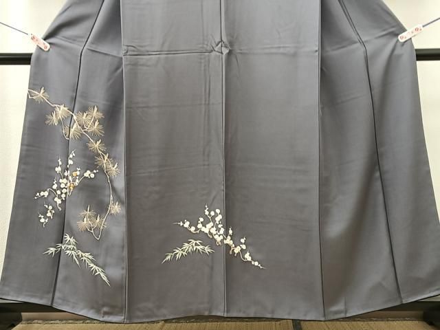 平和屋着物□訪問着 駒刺繍 松竹梅 金彩 正絹 逸品 BAAR5231wb - メルカリ 