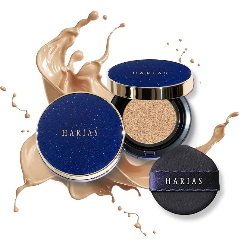 HARIAS クッションコンパクト オークル SPF50+/PA++++ 15g フラビア 本体 オークル クッションファンデ ハリアス HARIAS