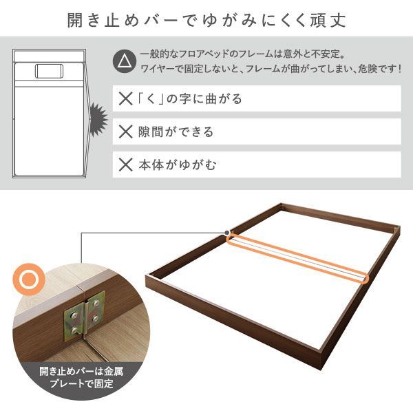 ダブル ベッド 2層ポケットコイルマットレス付き ブラウン 2層ポケットコイルマットレス付 ヴィンテージブラウン 低床 ポケットコイルマットレス付き（両面仕様 ダブルベッド ｜ベッド 収納 高さ調整可 宮付 宮 ヴィンテージ ウォールナット材