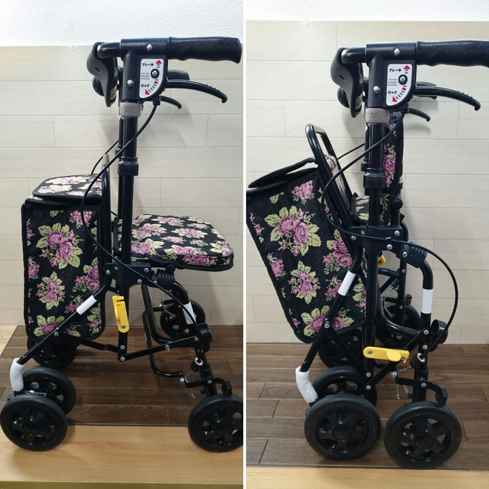 島製作所 スカイウォーカー S シルバーカー 花柄 押し車 - 外出/移動用品 島製作所 スカイウォーカー S シルバーカー 花柄 押し車 - 外出/移動用品