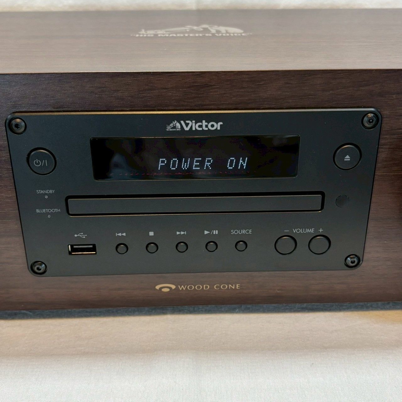 Victor|EX-D6|コンパクトコンポ|ウッドコーン|Bluetooth|CD|USB対応|リモコン|付属品完備|No.926