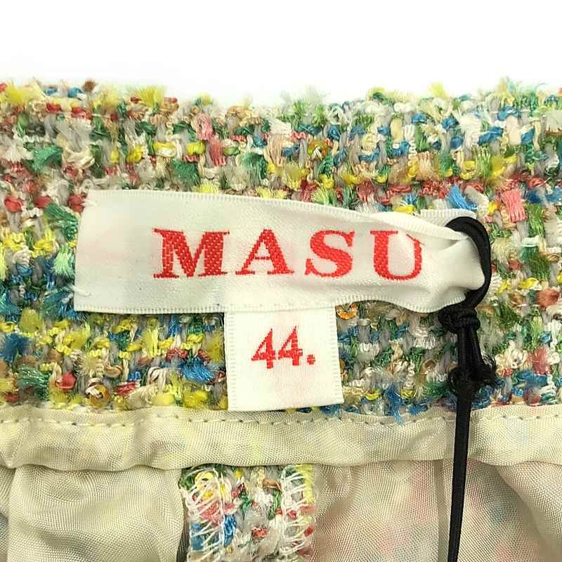【美品】  MASU / エムエーエスユー | 2024SS | CANDY TWEED WIDE PANTS キャンディーツイード ワイド パンツ | 44 | マルチカラー | メンズ 美品】 MASU / エムエーエスユー | 2024SS | CANDY TWEED WIDE PANTS