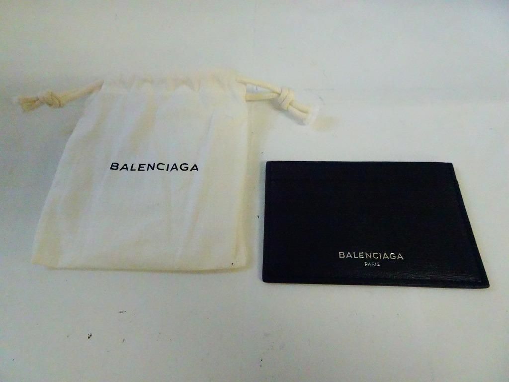 BGB5★バレンシアガ/BALENCIAGA 未使用保管品 カードケース 名刺入れ 定期入れ パスケース 保存袋 392126