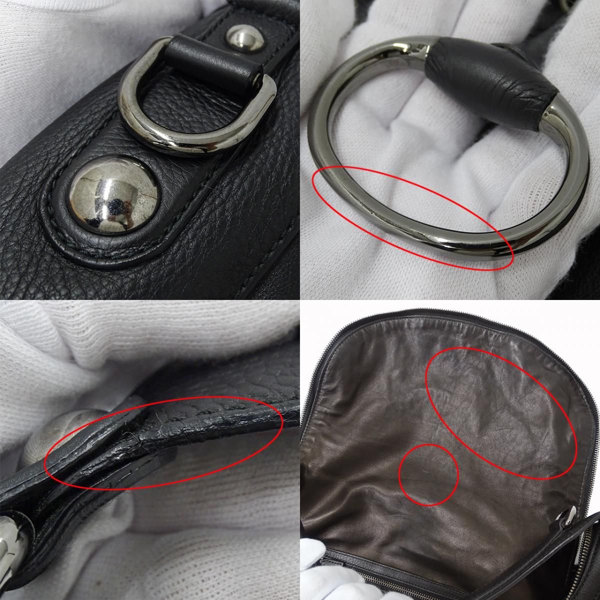 GUCCI グッチ ウエストバッグ／ボディバッグ ブラック ナイロン × レザー GUCCI グッチ バッグ レディース ブランド ハンドバッグ