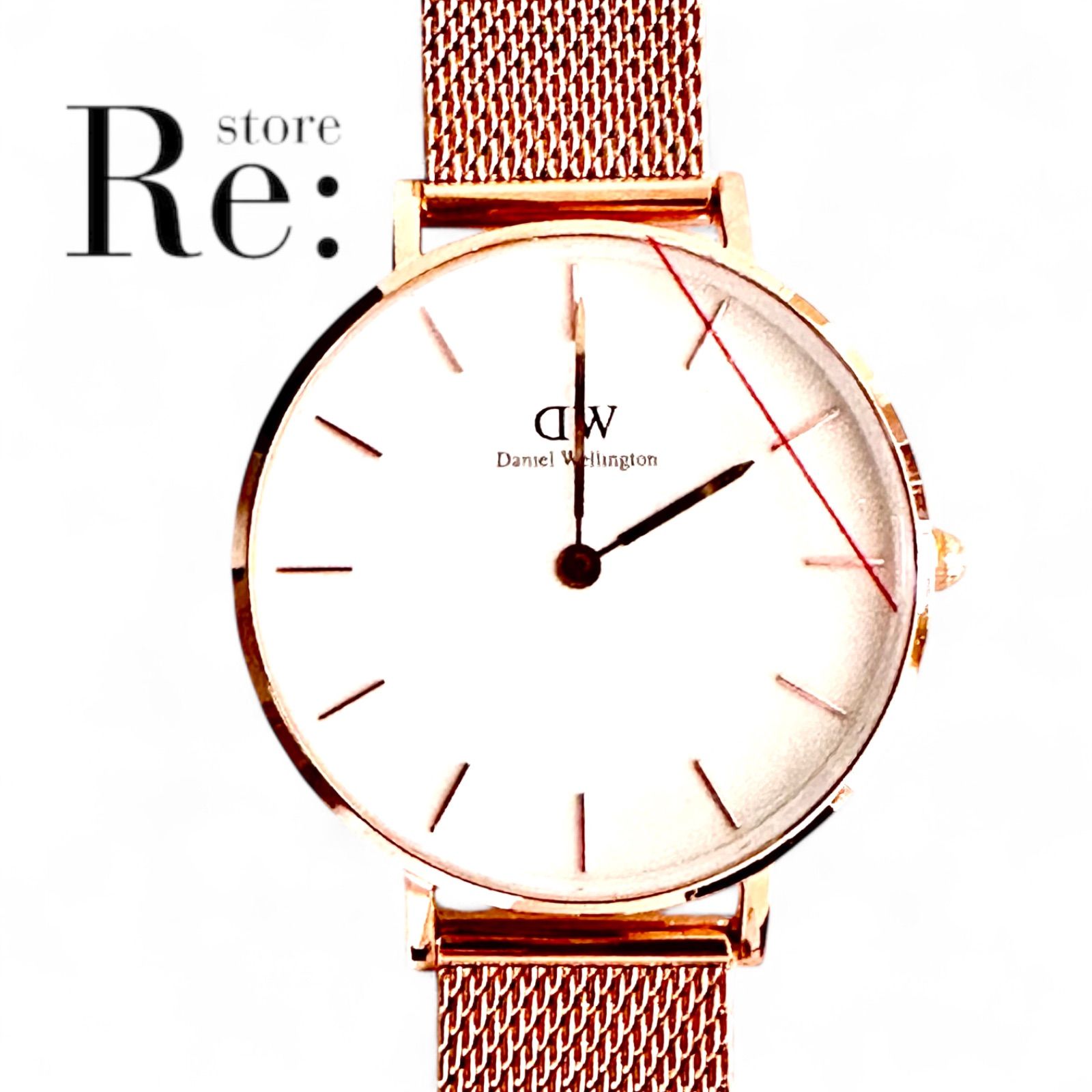 未使用8・電池交換済】♭DANIEL WELLINGTON/ダニエル