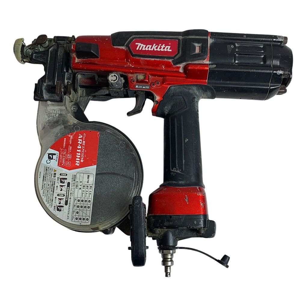 ♭♭MAKITA マキタ 41ｍｍ高圧エアビス打ち機 AR411HR レッド