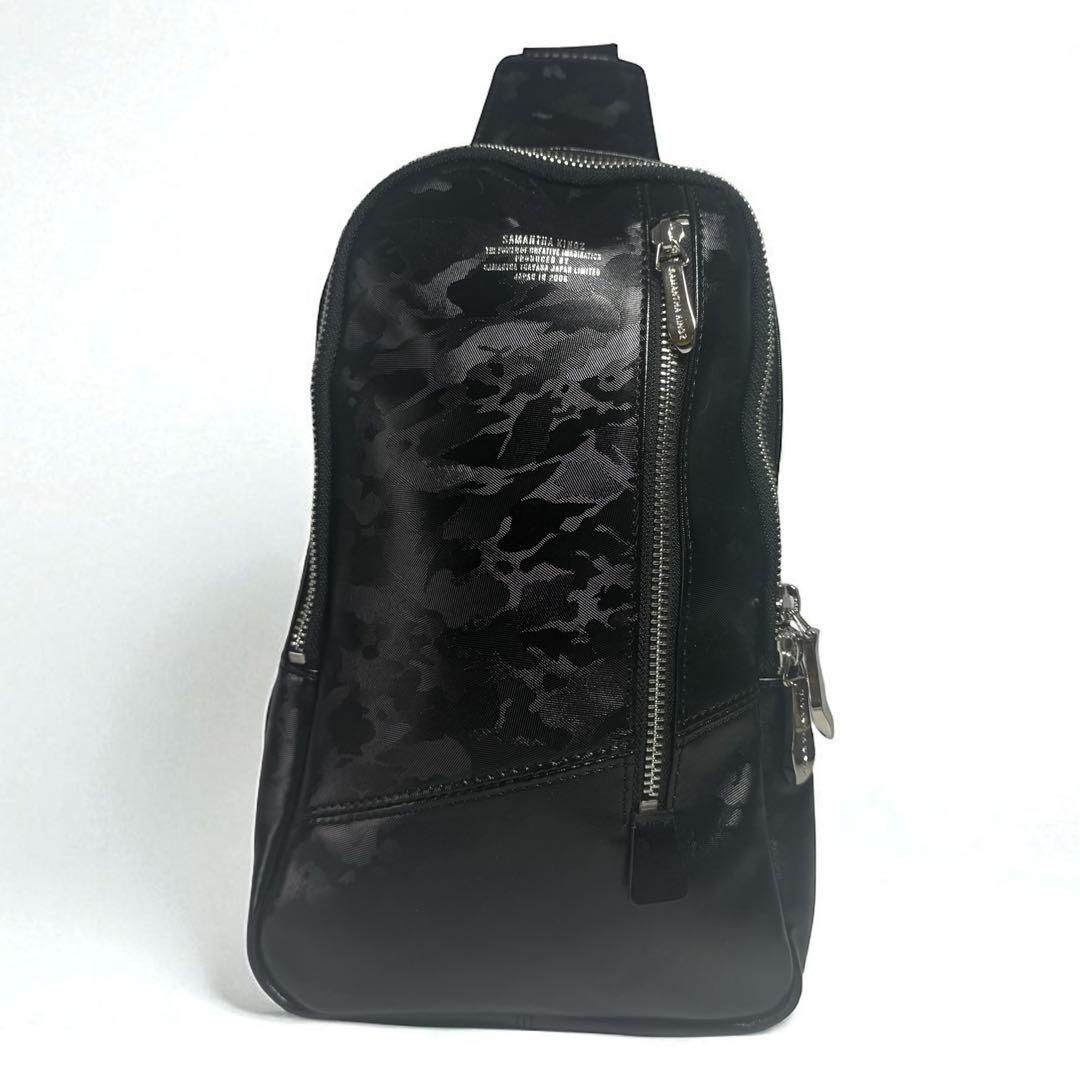 【中古美品】SAMANTHA KINGZ サマンサキングズ ボディバッグ ブラック 迷彩 KINGZ サマンサキングズ ボディバッグ（キャメル） -Samantha Global