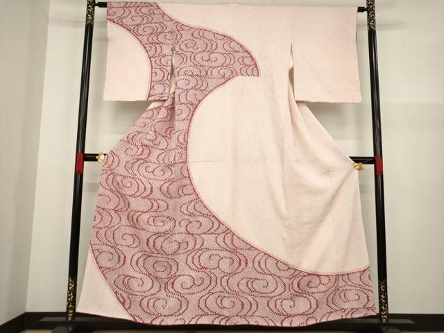 平和屋着物●訪問着　総絞り　流水文　正絹　逸品　AABA3359ck 平和屋着物○訪問着 総絞り 流水文 正絹 逸品 AABA3359ck