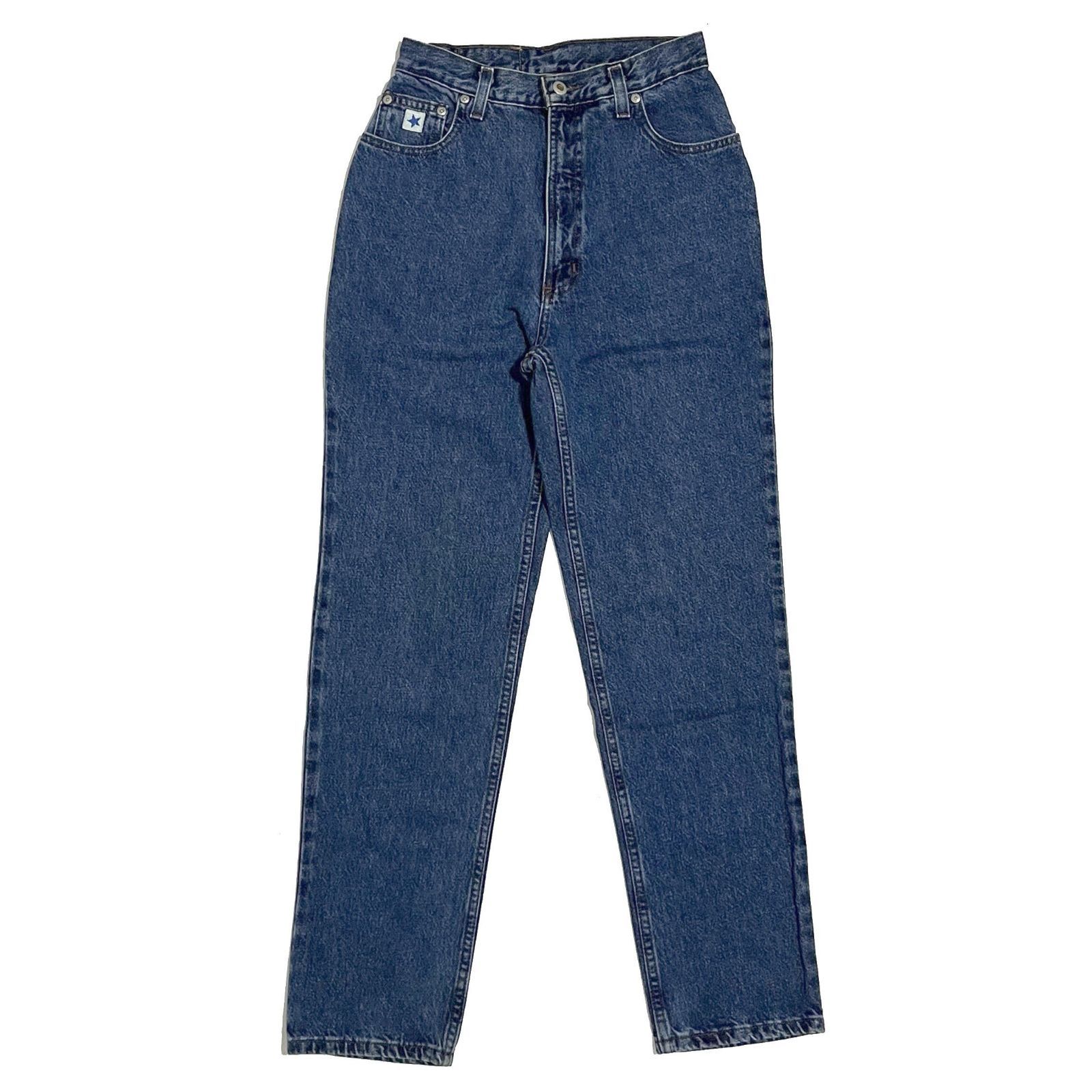 レディースW27 ROCKIES SLIM ハイウエスト テーパード デニムパンツ 