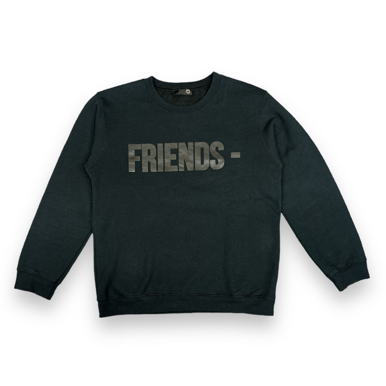 VLONE FRIENDS BLACK OUT CREW SWEAT SHIRTS フレンド フレンズ ブラックアウト クルーネック スウェット  トレーナー ヴィーローン ブラック M 67566A6 - メルカリ