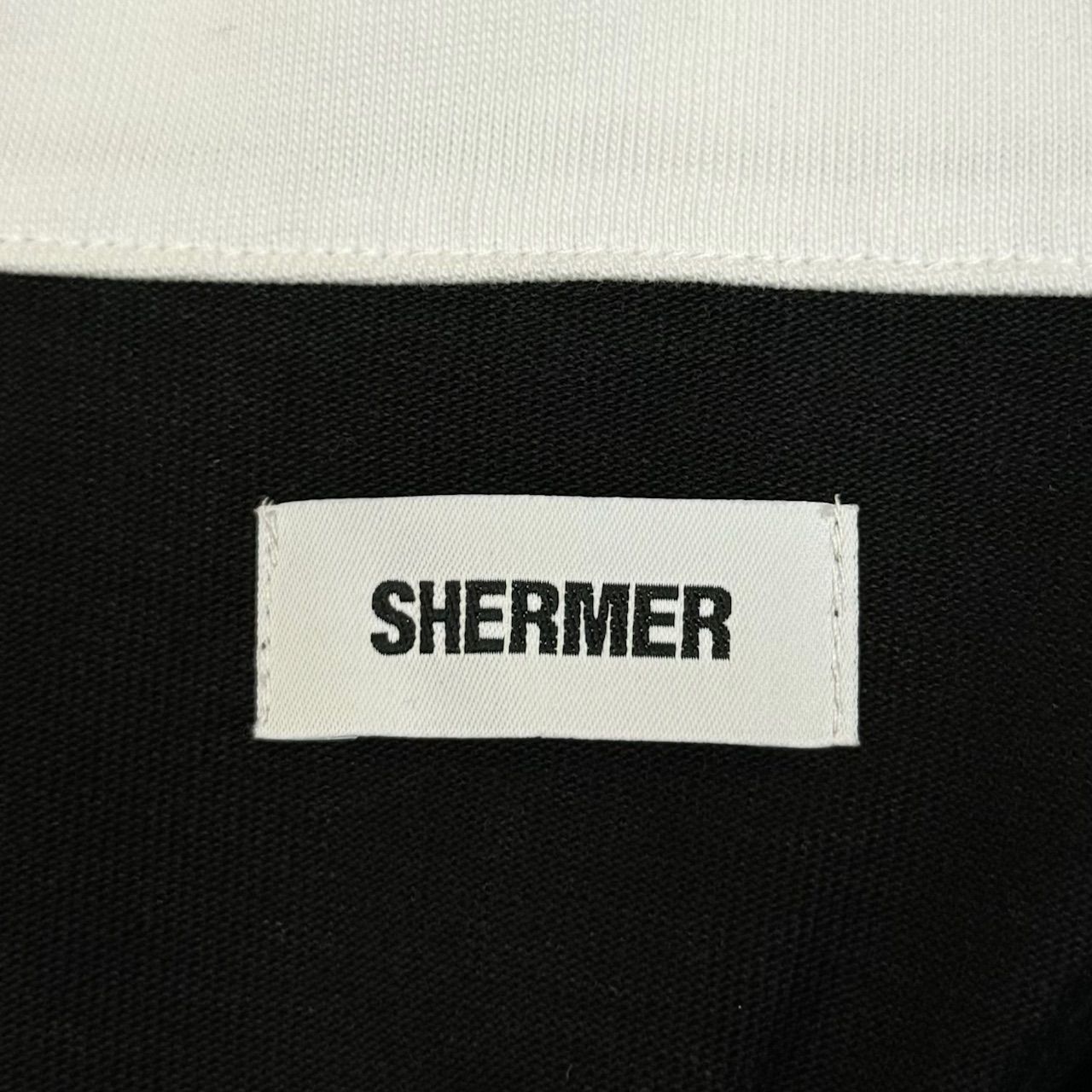 定価26400円 SHERMER Over Size Rugbyshirt オーバーサイズラグビー 