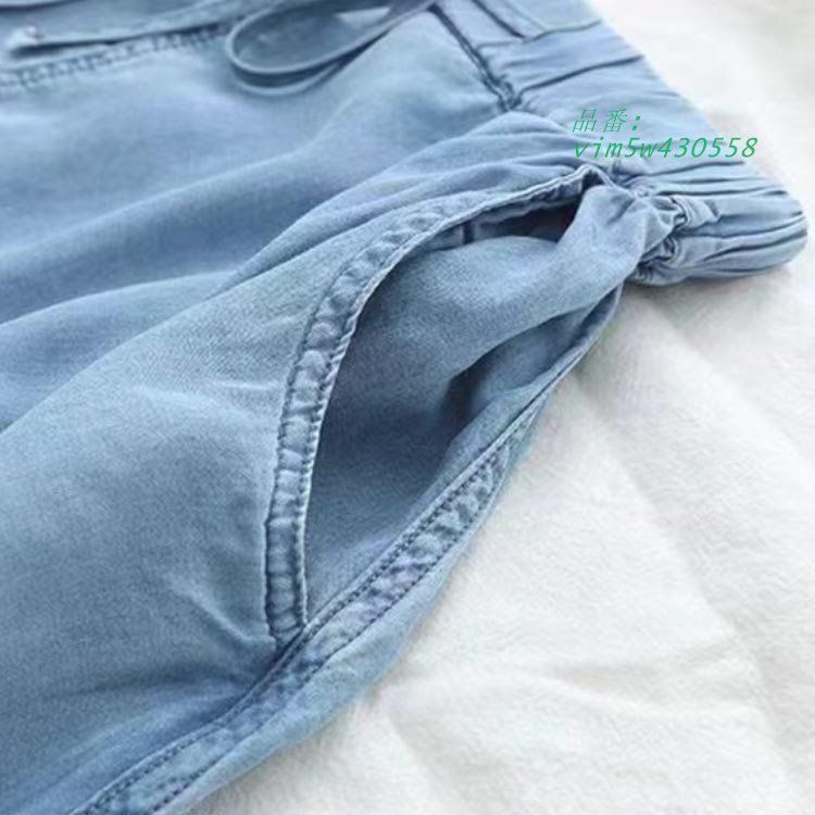 ハーフパンツ 夏 接触冷感 ガウチョパンツ ストレッチ デニム