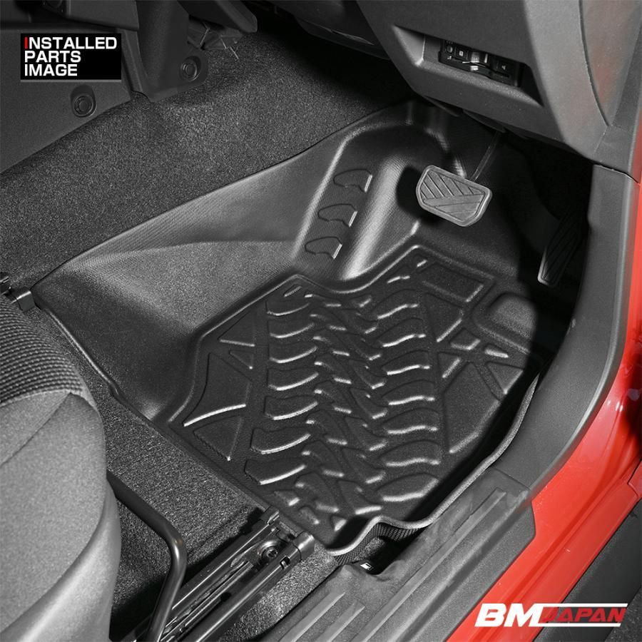 ジムニーノマド JC74 2025 R7 .4 - 3D ラゲッジ ラバーマット 1〜2列目 1台分 セット カスタム ブラック オールシーズン 防水 防汚 傷防 アウトドア BM