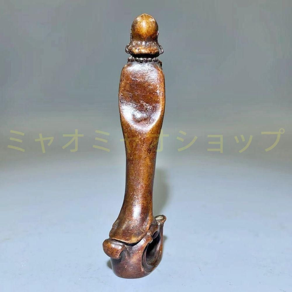 銅 細工 達磨悟道仏像 香挿 香道具 茶道具 茶寵 装飾品 工芸品