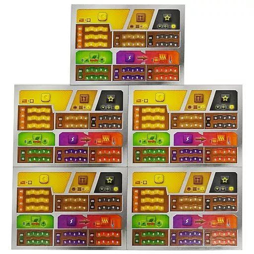ボードゲーム　テラフォーミング・マーズ 厚紙製2層式プレイヤーボード (Terraforming Mars： Deluxe Playerboards) Amazon.co.jp: テラフォーミングマーズ 厚紙製2層式プレイヤー