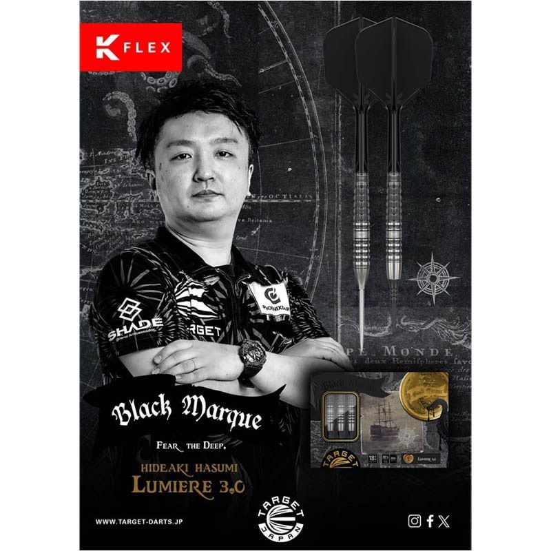 新品　未使用　ダーツ LUMIERE 3.0 TARGET バレル 2BA ☆TARGET 2BA BLACK MARQUE SERIES LUMIERE 3.0 ＜210429＞ 羽角英明