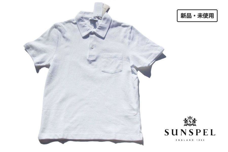 ｜ ｜サンスペル｜SUNSPEL｜リヴィエラ ポロシャツ｜ジェームズ ボンド｜007｜メンズ｜ホワイト｜S