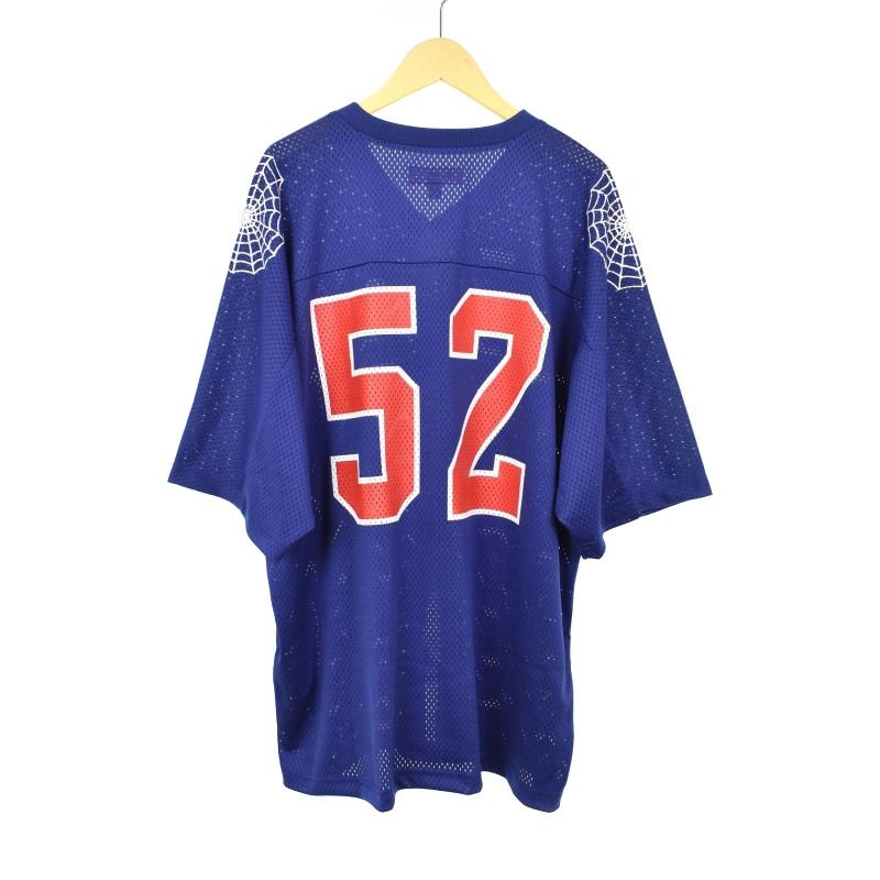 シャツ Supreme Spiderweb Football Jersey Navy S シュプリーム SUPREME 24SS Spiderweb Football Jersey スパイダー