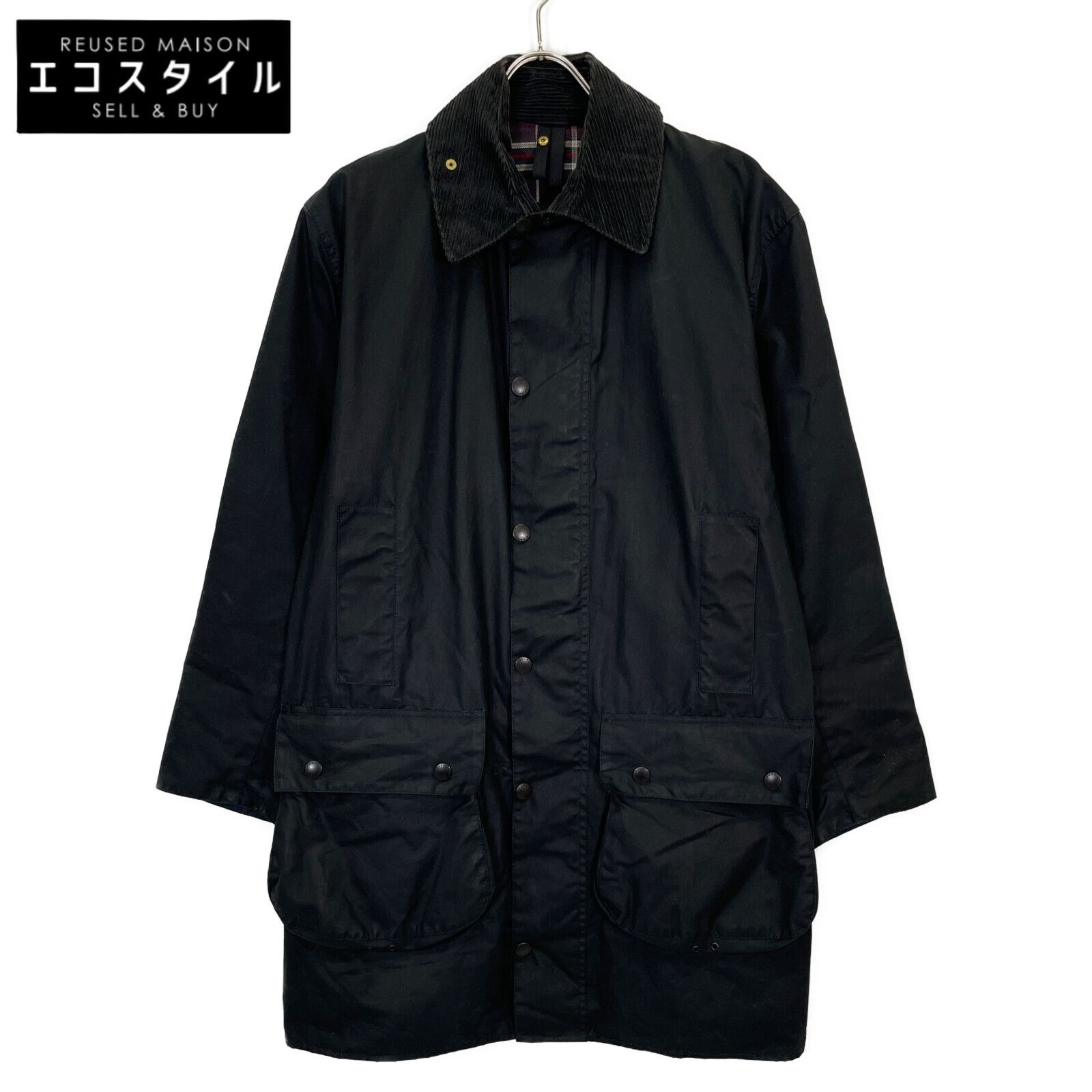Barbour バブアー 95年製 ブラック ボーダー オイルドジャケット 表記なし