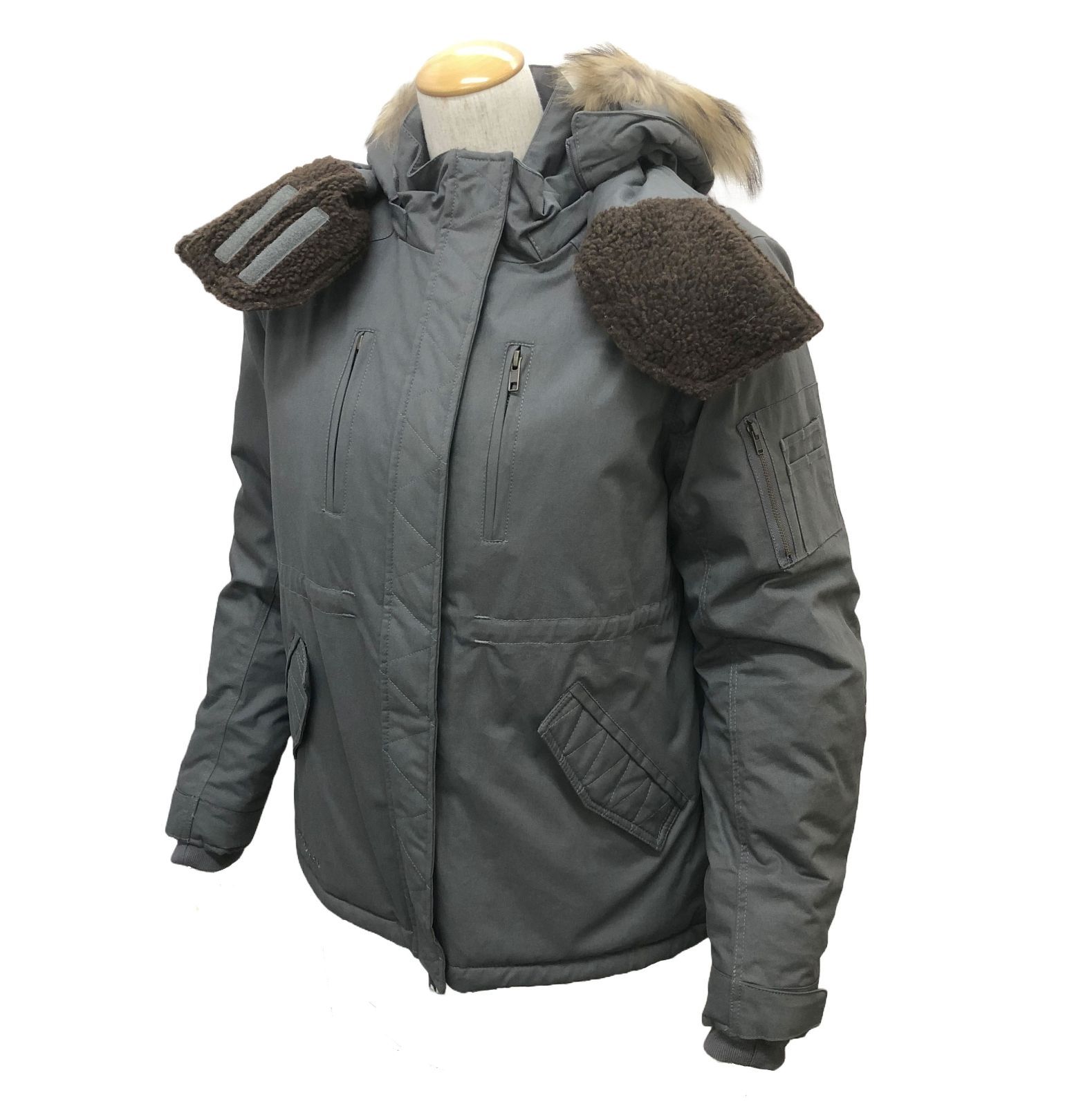 【56％引】ロッソ　ROJ-968　グレー（M）ウィンターショートモッズコート 得☆61％引】ロッソ ROJ-968 グレー（S・M・Lサイズ）ウィンター