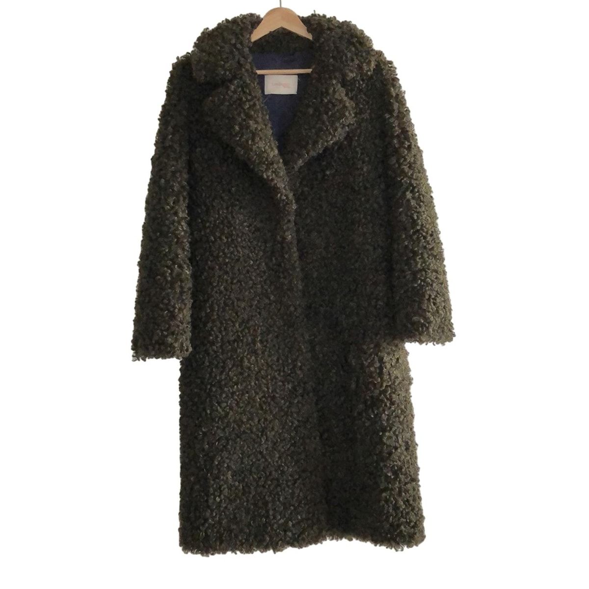 lemonplet レモンプレット コート レディース FAUX FUR EVER LONG COAT ダークグリーン 長袖 テディベアコート エコファー 秋 冬