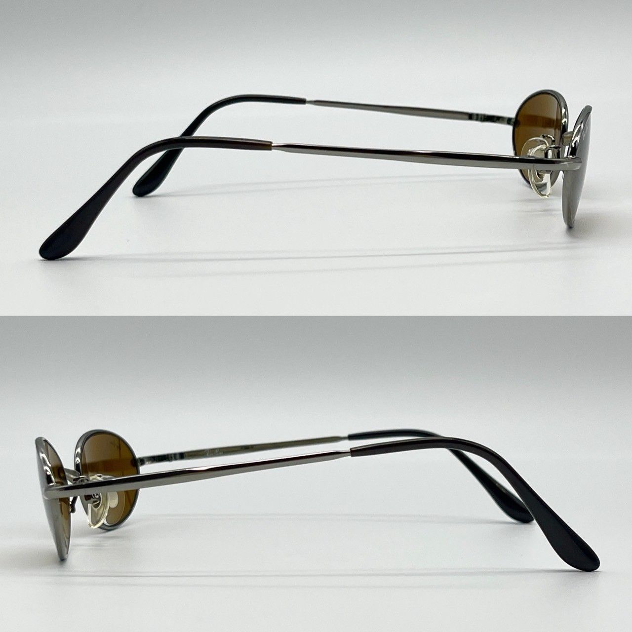 レイバン サングラス アイウェア メタル ブラウン シルバー 美品 70919 レイバン サングラス アイウェア メタル ブラウン シルバー 美品