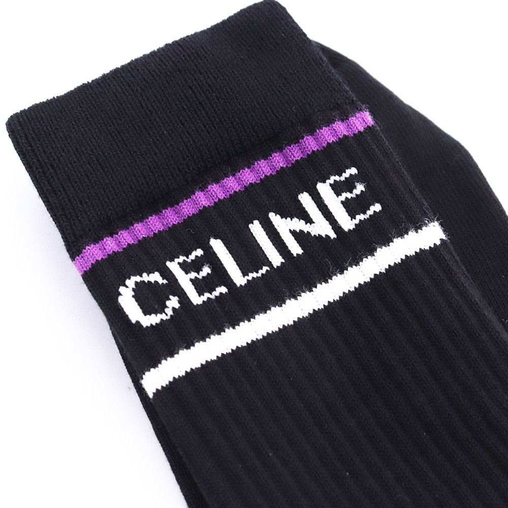 新品本物CELINEソックス ストライプ/コットン 新品本物CELINEソックス ストライプ/コットン