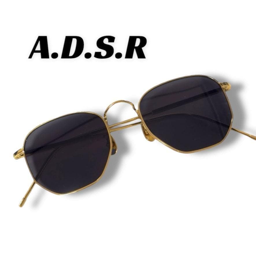 52 A.D.S.R サングラス ゴールド系 JEFF01