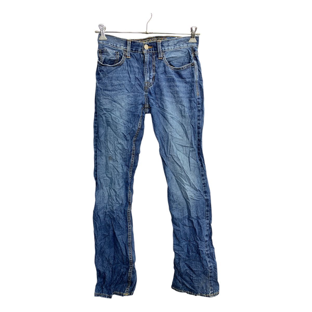 AMERICAN EAGLE デニムパンツ W28 アメリカンイーグル オリジナルブーツ インディゴ コットン 古着卸 アメリカ仕入 2501-1159