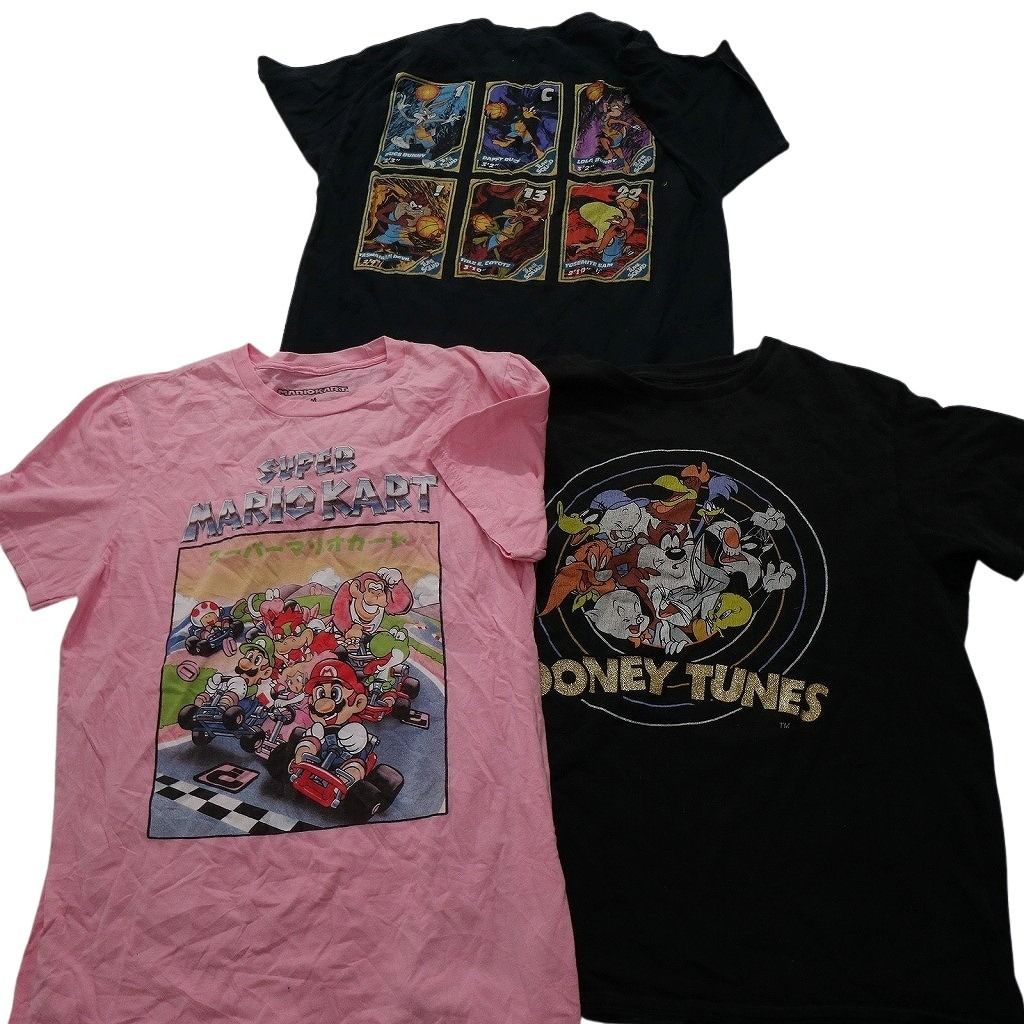 古着卸 キャラクター 半袖Tシャツ 15枚セット メンズ M ヒロアカ ディズニー ナルト トイストーリー 古着 NC3873