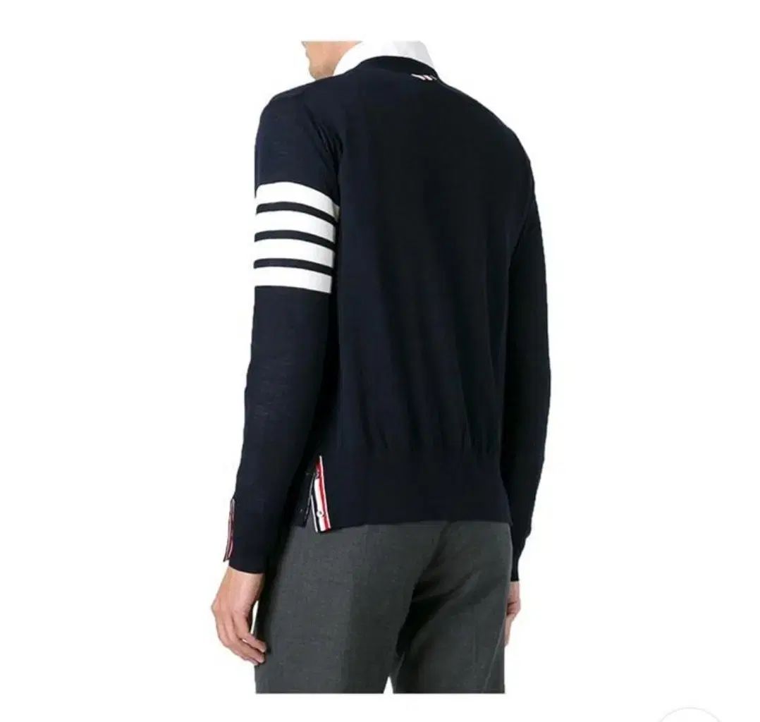 トム ブラウン メリノ ウール カーディガン ネイビー