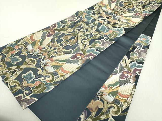 平和屋着物○六通柄袋帯 唐織 東大寺宝冠 本金箔 正絹 逸品 DAAU5164ps