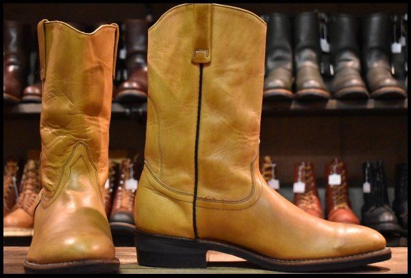 11.5 D 旧羽タグ 78年 レッドウィング 1474 ペコス ライトブラウン 茶 1155 プルオン ブーツ redwing pecos FI 382
