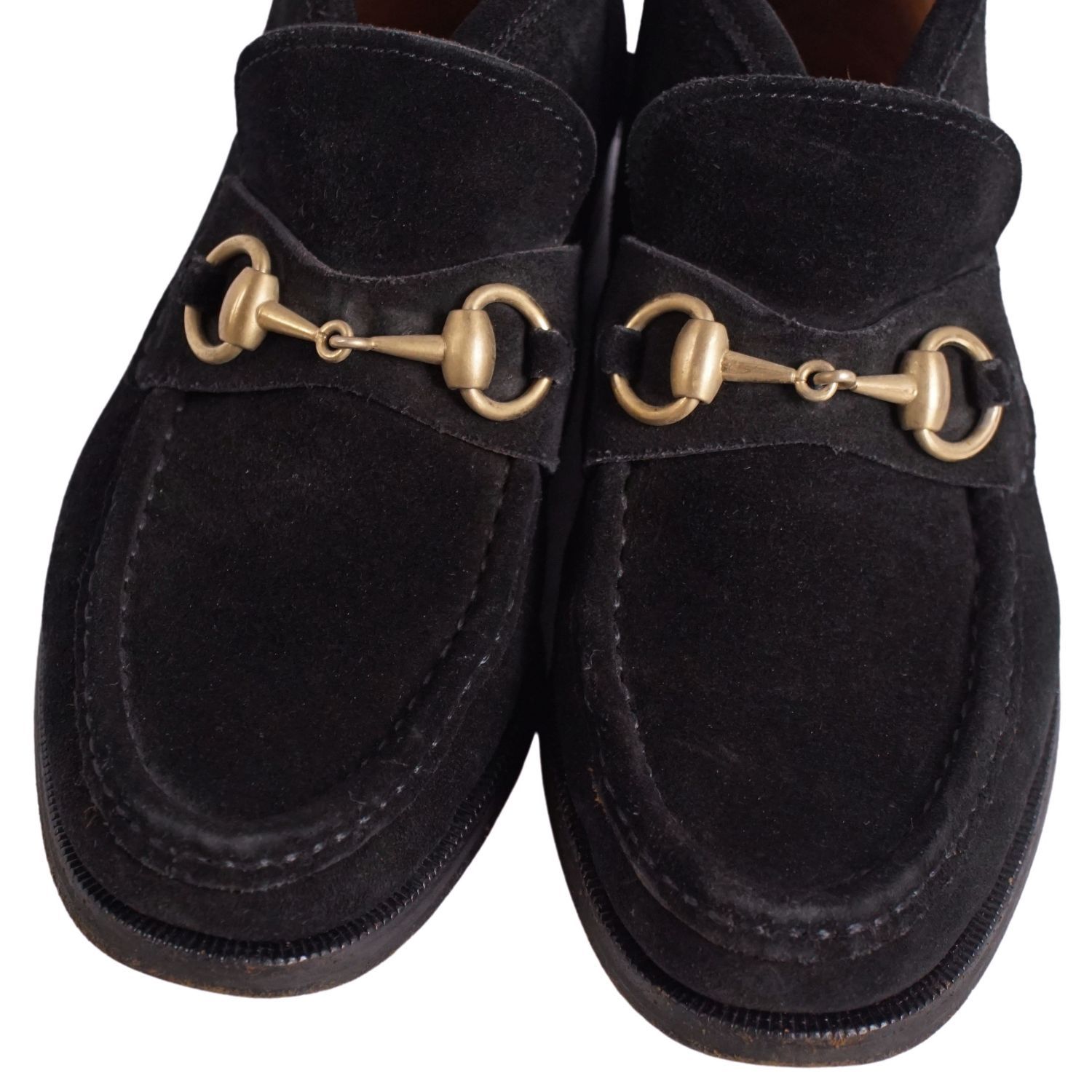 Vintage グッチ GUCCI ブーツ チャッカブーツ ホースビット スウェ 