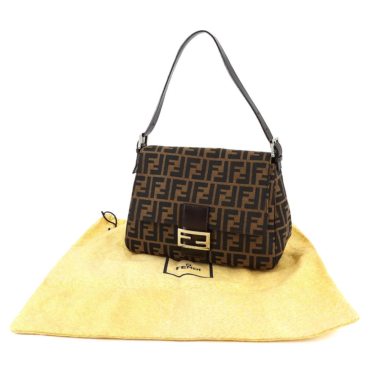 新品同様 フェンディ FENDI ズッカ柄 マンマバゲット ショルダー