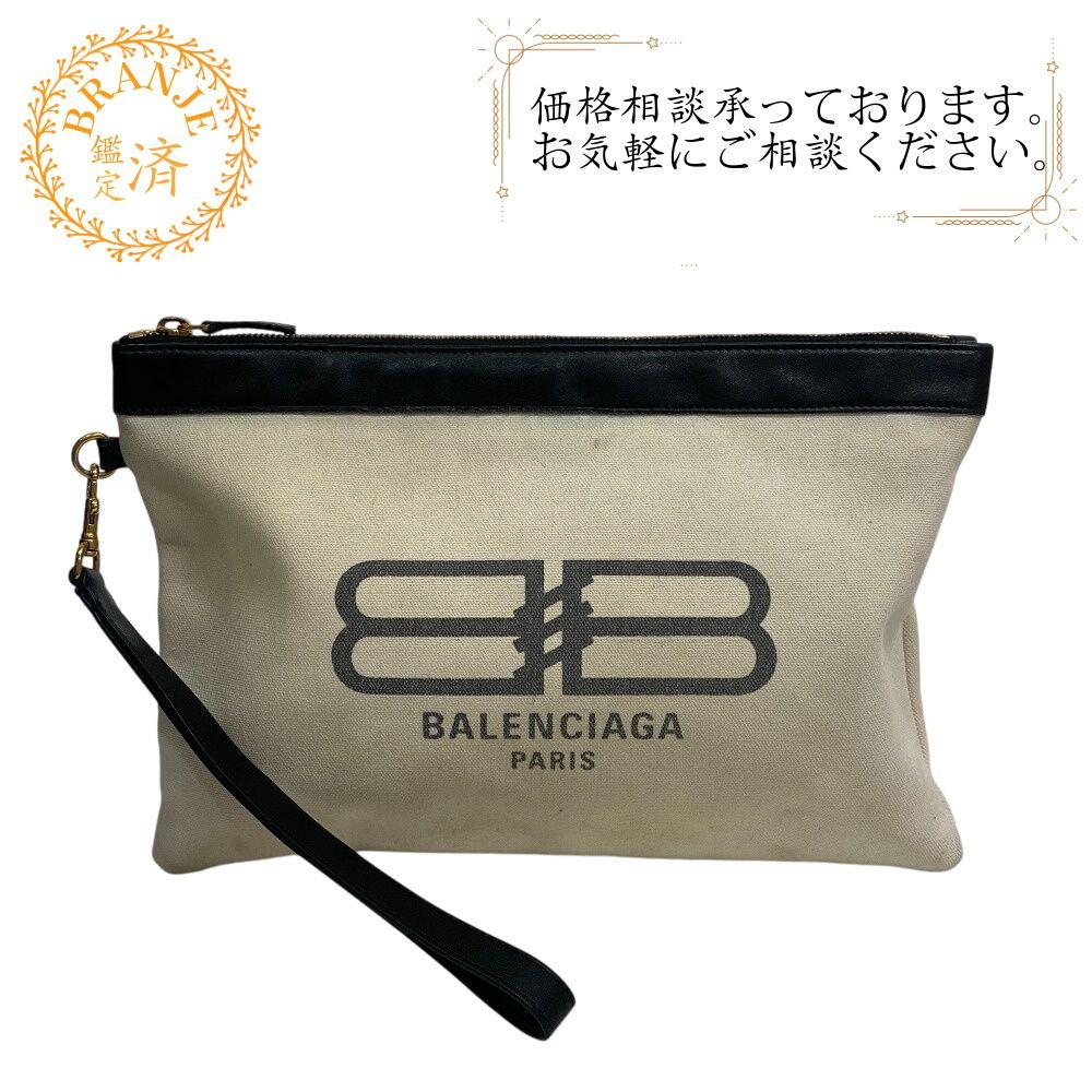 BALENCIAGA バレンシアガ BBロゴ クラッチバッグ バッグ カバン