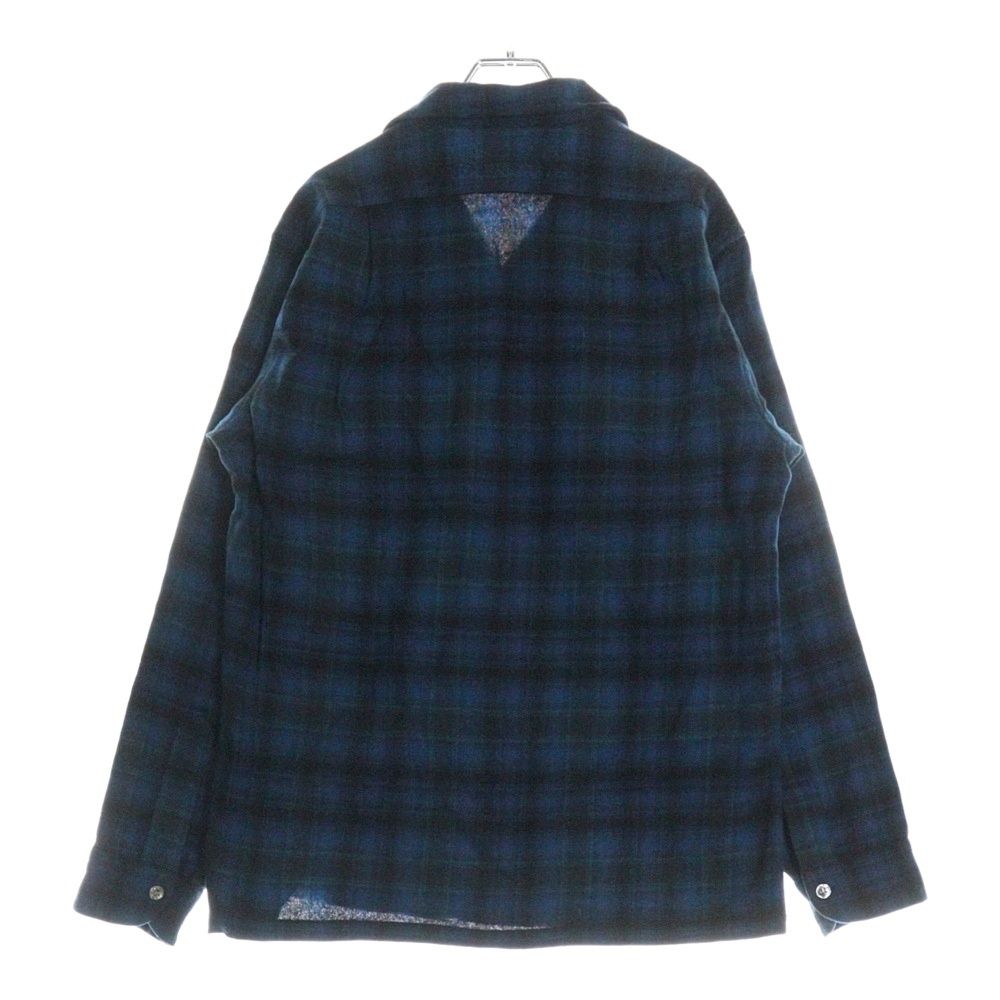 50s ペンドルトン　ウールシャツ　M 50s PENDLETONペンドルトン オンブレチェック ウール オープン