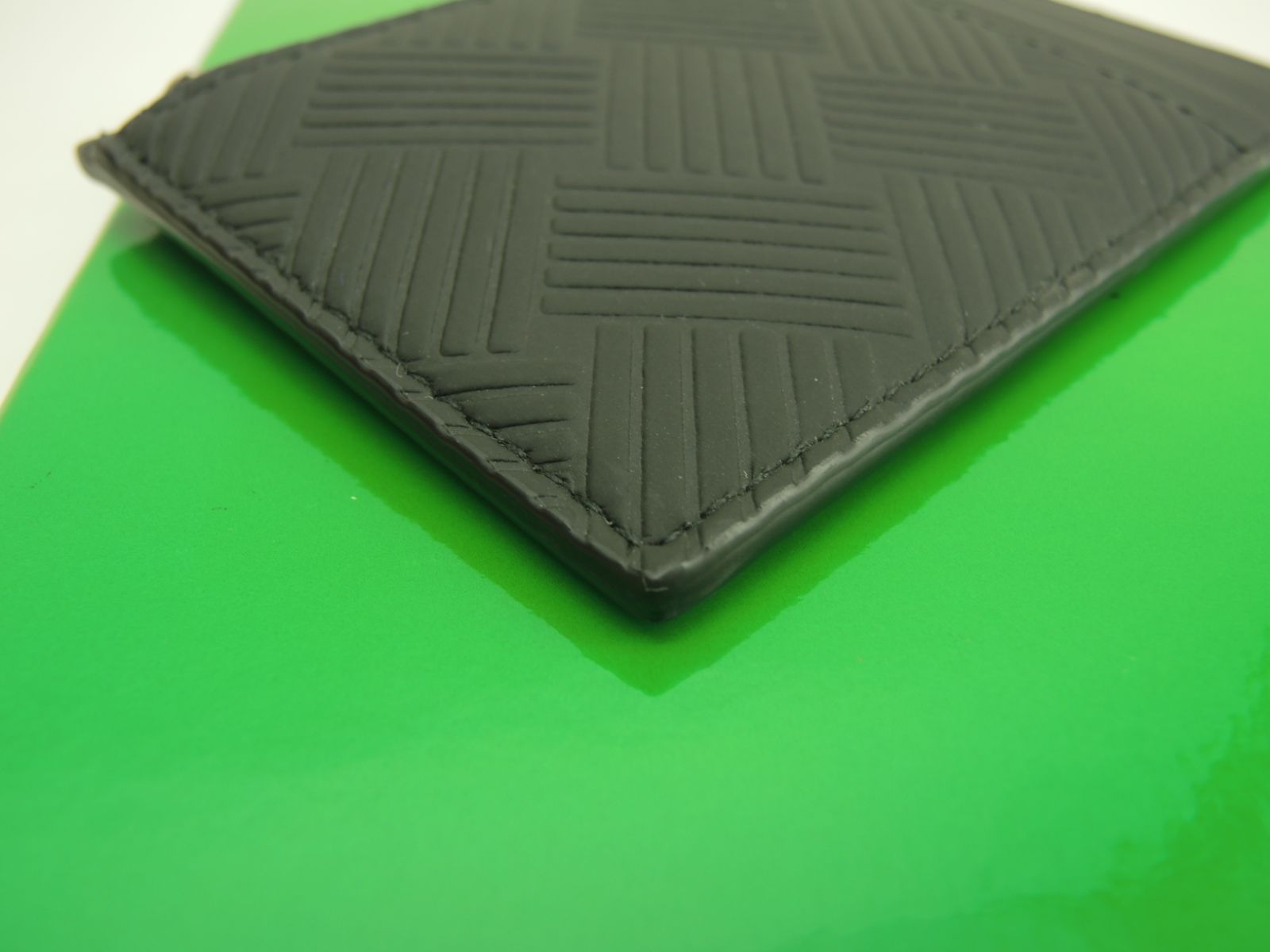 ボッテガヴェネタ フラグメントケース 型押レザー 黒 小銭入 コインケース P02333831R