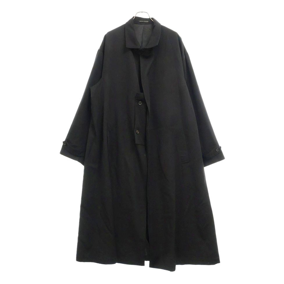 ヨウジヤマモト 24AW アーミーギャバ レザーロングジャケット ヨウジヤマモト 24AW アーミーギャバ レザーロングジャケット