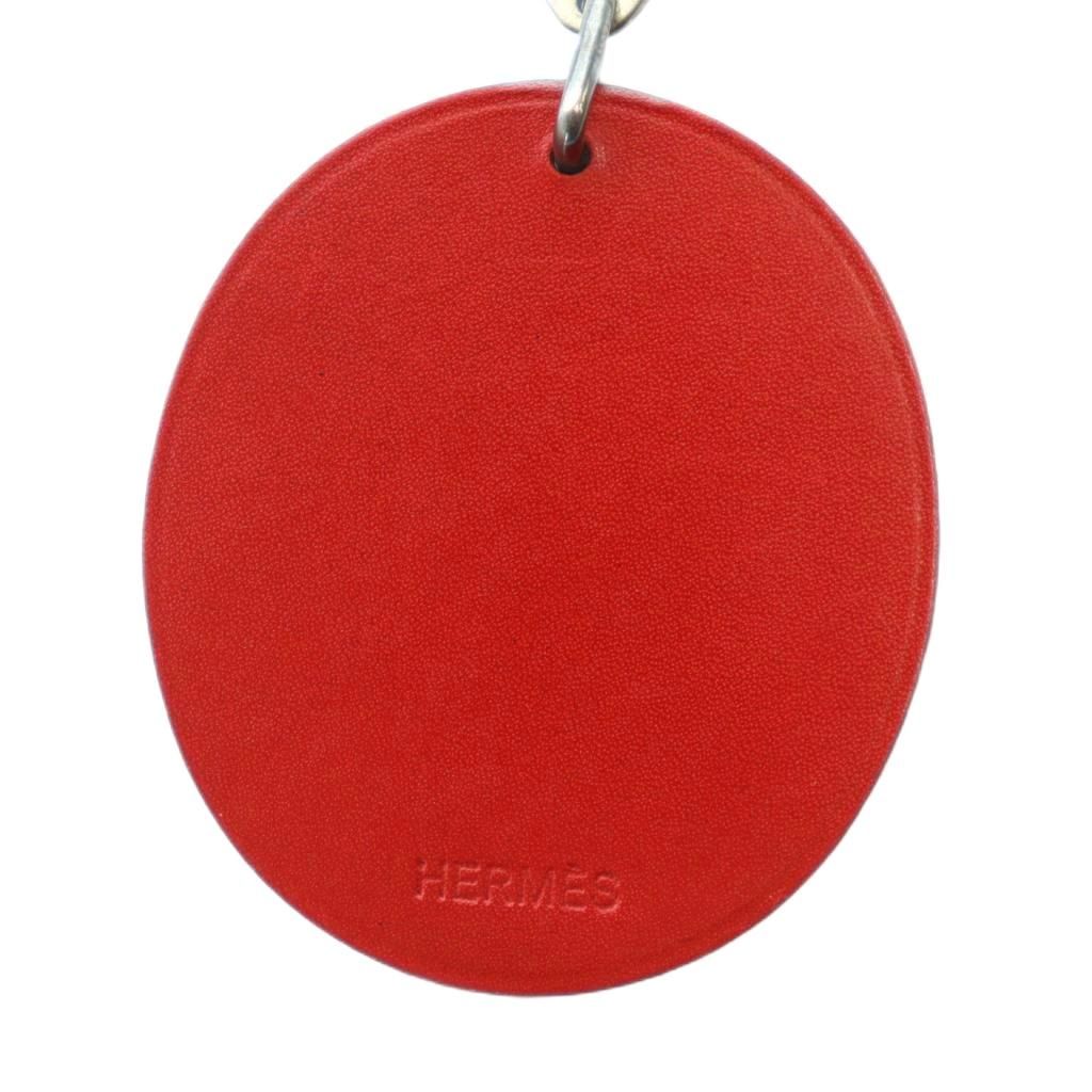 エルメス HERMES チャーム ストラップ キーホルダー てんとう虫 レザー