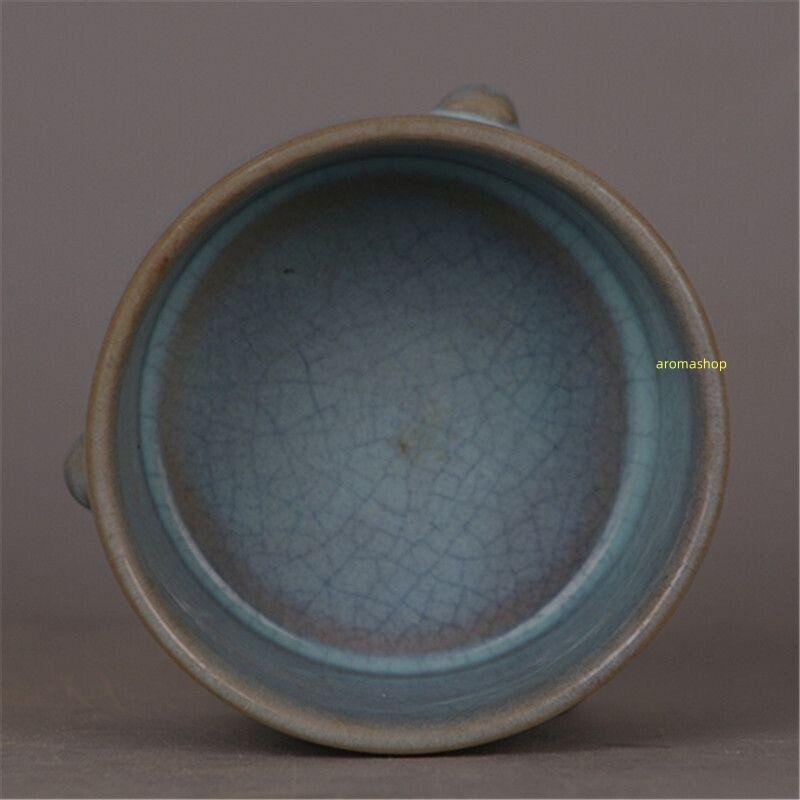 宋汝窯天青釉三足香炉 筆洗 景徳鎮 陶磁器 装飾品 現代工芸品 美術品 置物 宋汝窯天青釉三足香炉 筆洗 景徳鎮 陶磁器 装飾品 現代工芸品