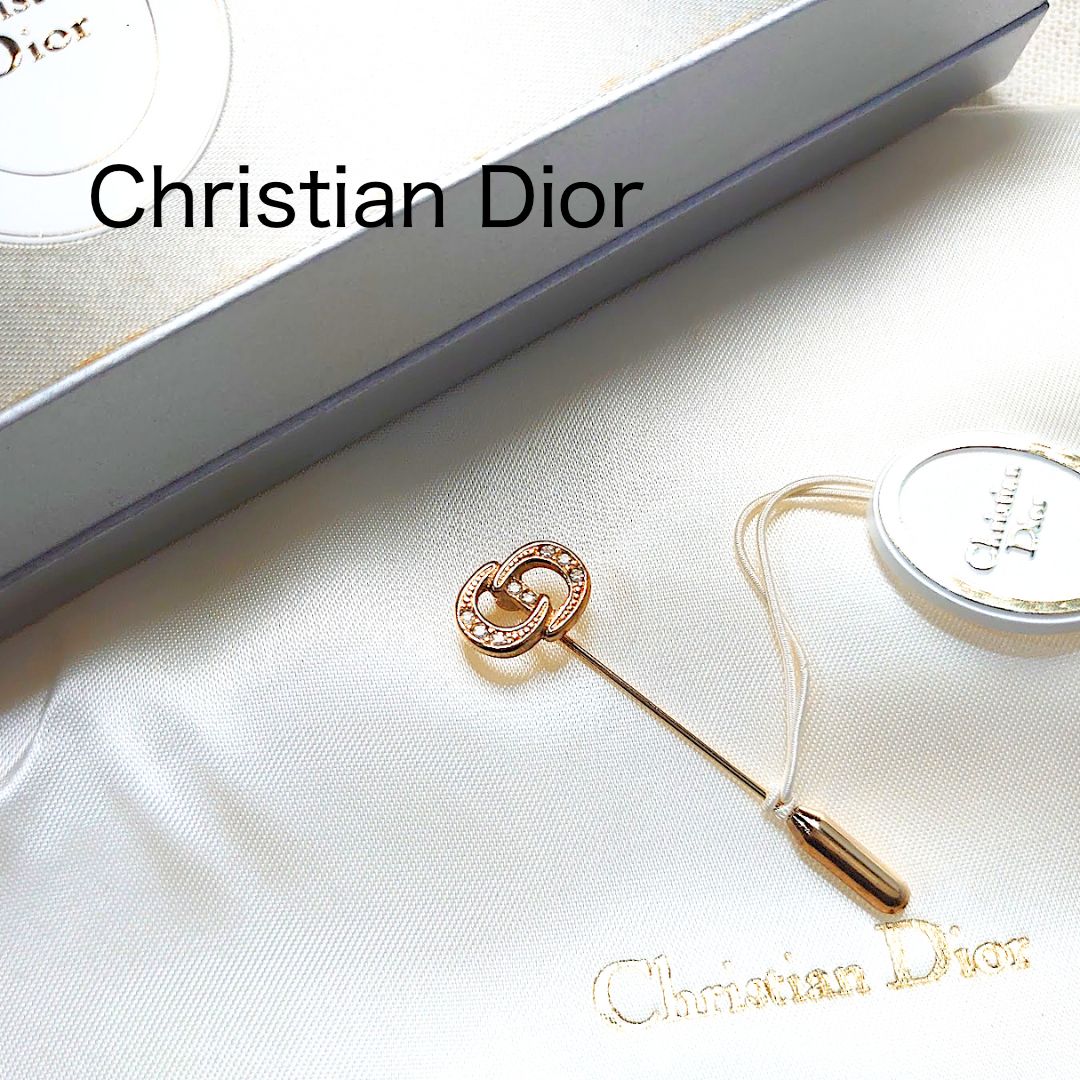 Dior クリスチャン ディオール CDロゴ ピンブローチ - アクセサリー