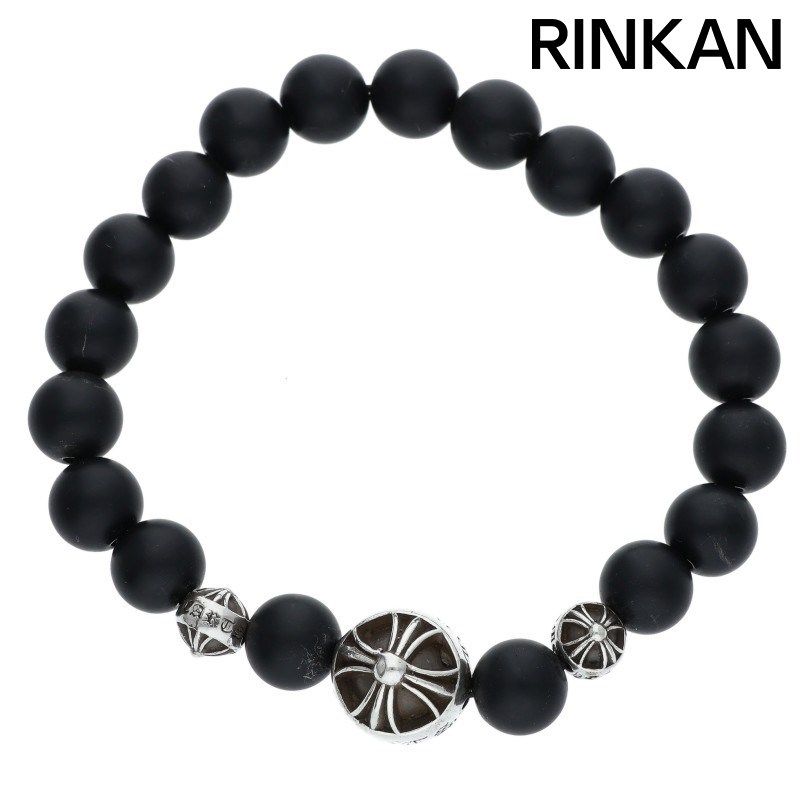 クロムハーツ 8mm BEAD 8mmビーズブレス BEAD ONYX 8mmオニキスビーズブレスレット メンズ 8mm