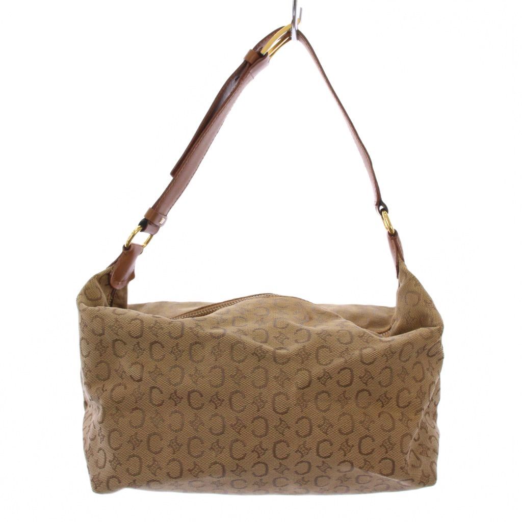 CELINE Ｃマカダム キャンバス×レザー ハンドバッグ　 (0094) CELINE<BR>セリーヌ マカダム キャンバス/レザー ハンドバッグ