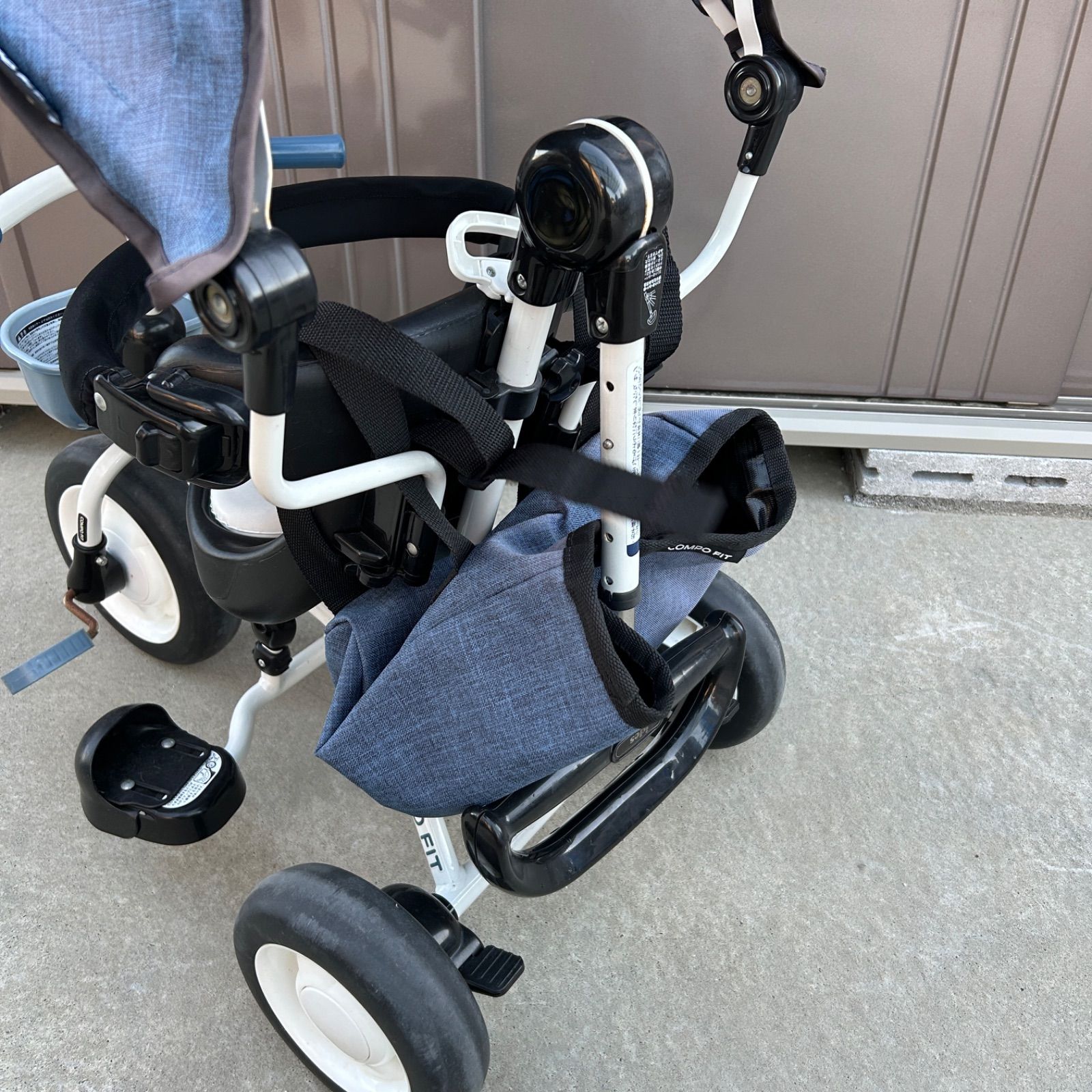 Ides アイデス コンポフィット2 デニムブルー 三輪車 ベビーキッズ Amazon.co.jp: タンスのゲン コンポフィット2 折りたたみ 三輪車