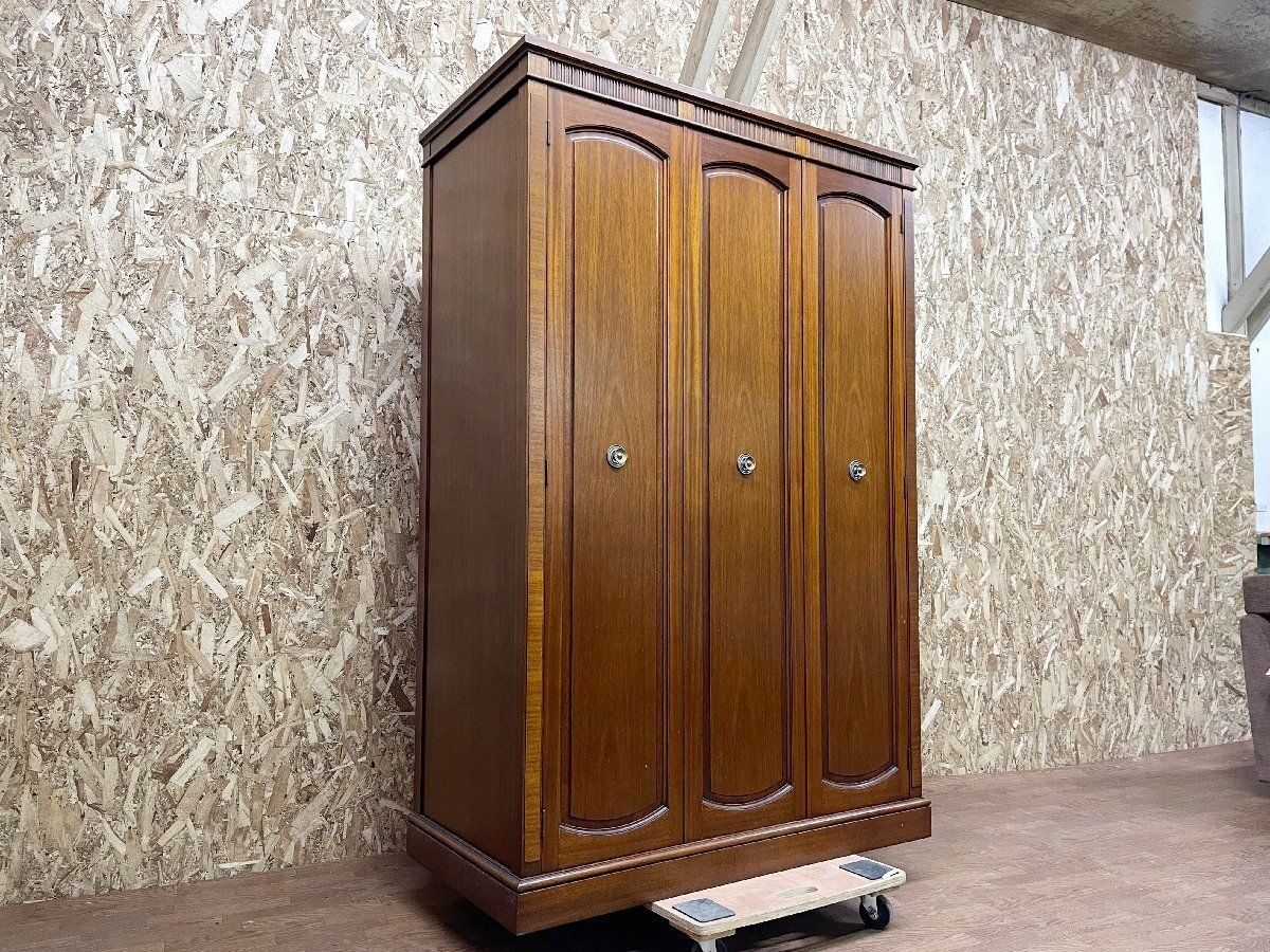 DREXEL HERITAGE ドレクセルヘリテイジ TRIUNE トライユン ワードローブ クローゼット 木製収納家具 洋服 着物箪笥 定価90万円 C 貝437