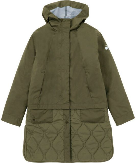 le coq sportif ルコック ３ＷＡＹコート カーキ M QMWWJK01CP KH | 衣類 服 ウエア アウター シェルジャケット ロングコート 3WAY 耐水 防風 はっ水 視認性 万能 マルチ スリット デイリーユース スポー