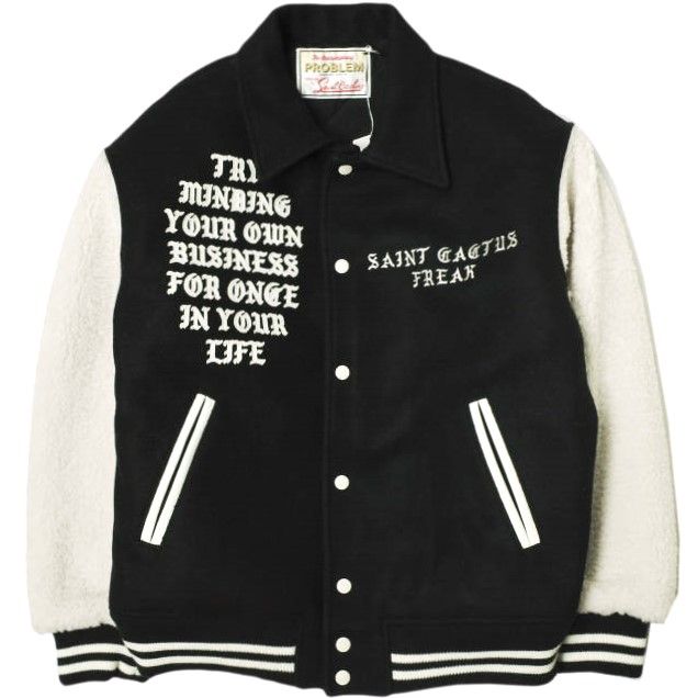 SAINT MICHAEL x Cactus Plant Flea Market セントマイケル カクタス 24AW CP_VARSITY JKT | LMA スタジャン SM-YS1-0000-C08 L スタジアムジャンパー 定価275 000円