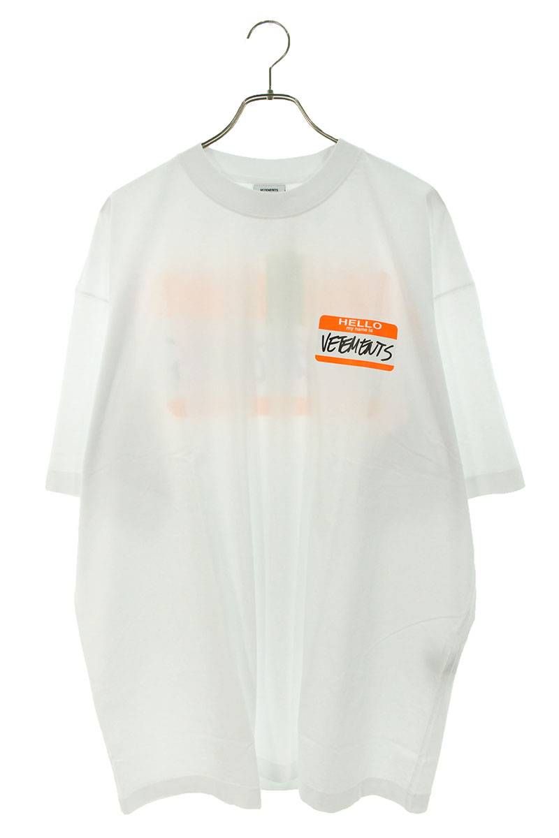 ヴェトモン 21AW UE54TR240W Hello My name is VETEMENTS T ヴェトモン 21AW UE54TR240W Hello My name is VETEMENTS T
